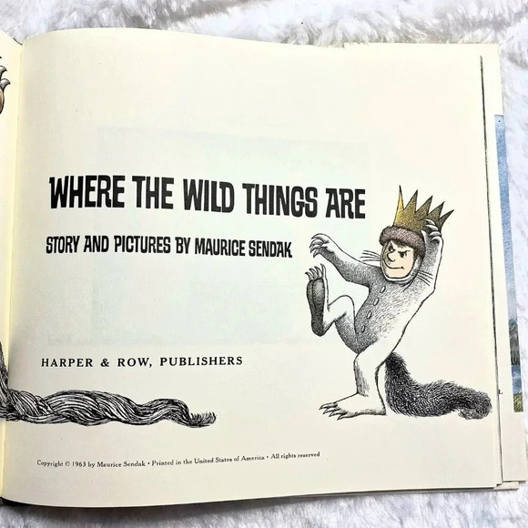 WHERE THE WILD THINGS ARE by Maurice Sendak 1974 HC 2nd EDITION - Picture 9 of 14